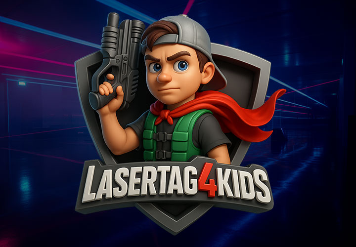 Lasertag4Kids Arena Paket für bis zu 8 Kinder